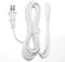 Omnihil (White) 5 Feet AC Power Cord Cable Compatible with Brother SE400 Computerized Sewing Machine