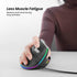 Nulea M504 Wired Vertical Mouse, USB Ergonomic Optical Mouse with 4 Adjustable DPI, Grey