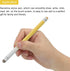 MECCANIXITY 2pcs Rubber & Fiber Dual Tips Stylus Pens for Touch Screens Universal Tablet Pen Sensitivity Precision,