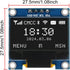 AITRIP 5PCS 0.96 Inch I2C 12864 128x64 SSD1306 OLED IIC Display Module Pixel Mini Self-Luminous OLED Screen Board