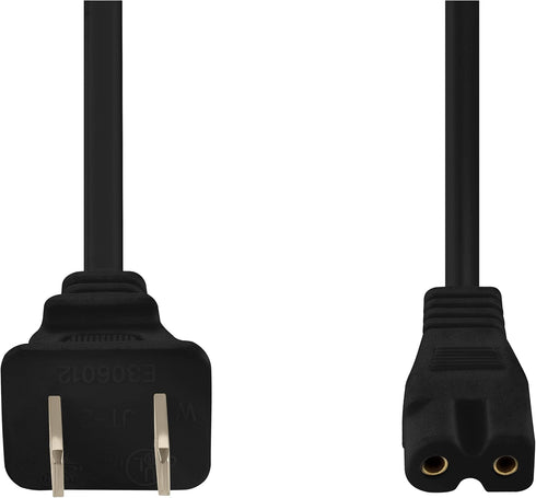 Vebner 17-Foot 2-Prong 17-Foot) Extra Long Polarized Power Cord Compatible with Select Vizio, Insignia, JVC TV LED