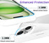 oakxco Thin Slim Clear Case for iPhone 15, iPhone 14, iPhone 13, Transparent Hybrid Hard Shell & Soft Silicone Rubber