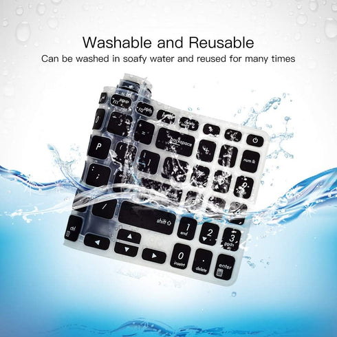 Keyboard Cover for ASUS VivoBook F512DA, F512FA, F512JA, X512FA, X512DA, X515JA, Black Keyboard Cover Skin