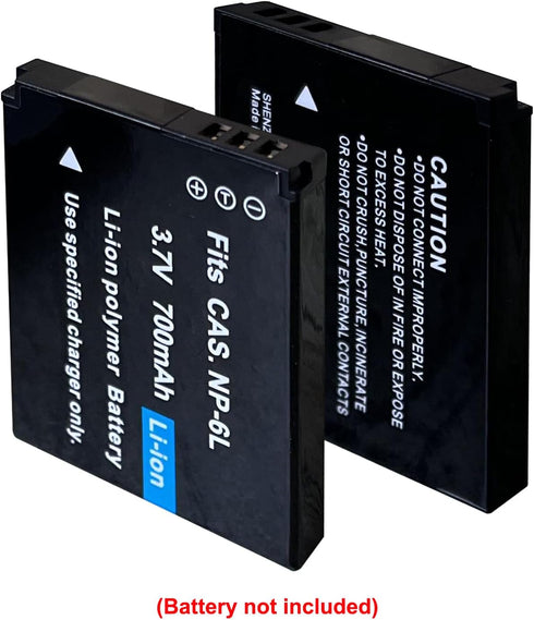 Digital Camera Battery Charger for 3.7V 700mAh NP-6L Lithium Battery, Rechargeable NP-6L Battery Charger