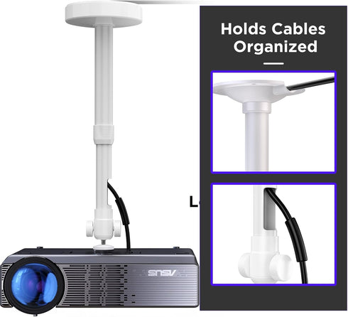 DAWASAPAT -Inch Projector Mount for Ceiling/Wall - Screw Adjustable Tilt&Swivel Hanging Wall Mount Hanger Rack