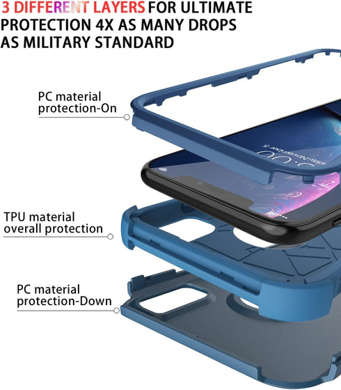 Diverbox Heavy Duty Protection Case for iPhone XR, Shockproof and Dust-Proof Cover for Apple iPhone