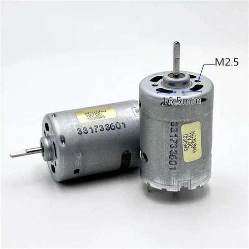 ILQMEHV 1pc HC383MG RS-380 6V-12V 12400RPM Mini Motor High Speed Strong Magnetic Carbon Brush Motor DIY Toy Model Car