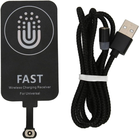 Charging Receiver, 10W Ultra Thin Type C Receiver Patch, Magnetic Back Patch for USB C Smartphone