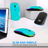 Wireless Bluetooth Mouse for Laptop, Rechargeable 2.4G USB Optical Mouse, LED Slim Dual Mode (Bluetooth 5.0 and 2.4G)