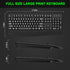 QUASIO 4X Large Print Ergonomic Keyboard, Full Size Keyboard with Wrist Rest, Silent Wired USB Computer Keyboard