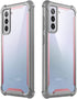 i-Blason Ares Series Case for Galaxy S21 Plus 5G, Rugged Clear Bumper Case Without Built-in Screen Protector (Pink)