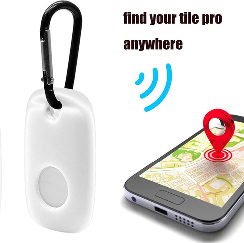 Compatible for Tile Pro (2022) Case 2-Pack - Powerful Bluetooth Tracker Holder with Keychain for Keys and Bags