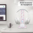 CamyCosy Headphone Stand Gaming Headset Holder for Desk, Clear Tulip Flowers Pattern Cellphone Stand for All Headphones