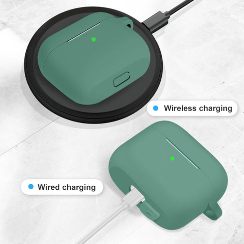 AirPods 3 Case Cover, Silicone Protective Skin with Keychain and Cleaner Kit for Apple AirPod 3rd Generation