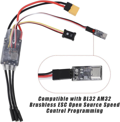 Generic AM32 Programmer JeeFly ESC Type-C Interface Open Source Brushless Electric Speed Controller Firmware Upgrader