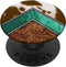 Cowhide Turquoise Brown Pattern Cool Cow Animal Print PopSockets Standard PopGrip