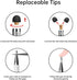 Stylus (5 Pcs), 2-in-1 Stylus Pen for Touch Screen, High Precision and Sensitivity, Suitable for iPhone/iPad/Android