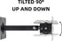 Heavy Duty Speaker Mounts Support up to 80lb, Adjustable Swivel & Tilt Wall, Ceiling, or Shelf Mount, 2 Packs Black