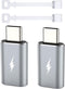 TechMatte 2 Pack Lightning to USB-C Adapter, 15W Fast Charging, Compatible with iPhone 15 and More Type C Devices