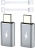 TechMatte 2 Pack Lightning to USB-C Adapter, 15W Fast Charging, Compatible with iPhone 15 and More Type C Devices