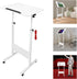 Cbhfmljd Adjustable Laptop Desk, Portable Podium Stand with Wheels Height Adjustable Presentation Mobile Standing Desk