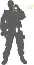 2-Pack Walkie Talkie Earpiece with PTT Mic, 2.5mm/3.5mm 2-Pin Headset for Motorola Two-Way Radios.