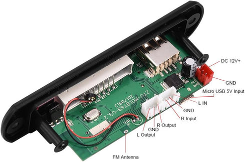 Bluetooth MP3 Decoder Board with USB and SD/MMC Card Slot Audio Wireless Bluetooth Module USB SD FM Hands-Free Call with Remote Control