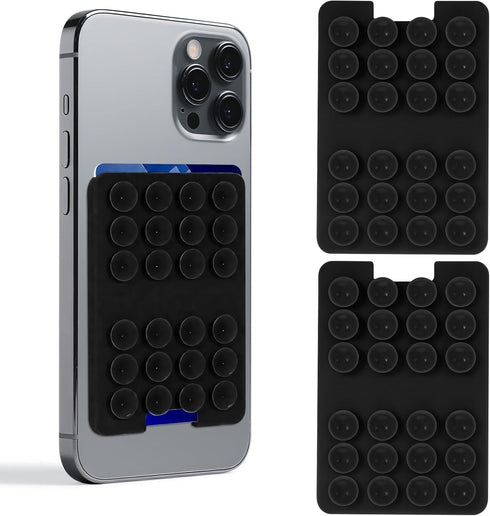 Zoanchig Classic - 2PCS Silicone Suction Phone Case Adhesive Mount - Hands-Free, Up