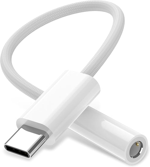 USB Type C to 3.5mm Headphone Jack Adapter for iPhone 15 Pro Max, iPad Headphone Adapter USB C to Aux Audio Dongle