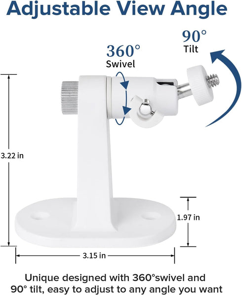 2Pack Wall Mount for eufyCam 2C/2C Pro, 2/2 Pro, 3C/S300, Adjustable Camera Mount Brackets for Indoor/Outdoor