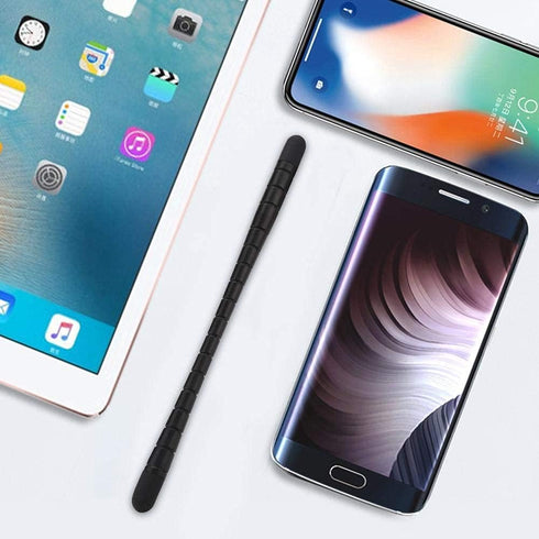 Junluck Black Double-Head Capacitive Stylus Pen for Touch Screen Phone and Tablet
