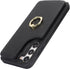 for Samsung Galaxy S23 Case with Card Holder and Strap for Women, Black Crossbody Lanyard Phone Wallet Case