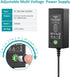 45W Universal 15V 13.5V 12V 9V 7.5V 6V 5V DC Power Supply, Switching AC Adapter Replacement Power Cord for LED Strip Lights Baby Monitor Security Cameras, Support 1A 2A 3A Max.