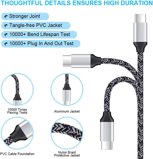 Type C Charger for LG G8 G9 G7 V60 V50 V40 V35 V30, Samsung Galaxy S24 S23 S22 S21 S20 Ultra