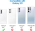 JETech Slim Fit Case for Samsung Galaxy S21 5G, Thin Phone Cover with Shock-Absorption, Carbon Fiber Design (Green)
