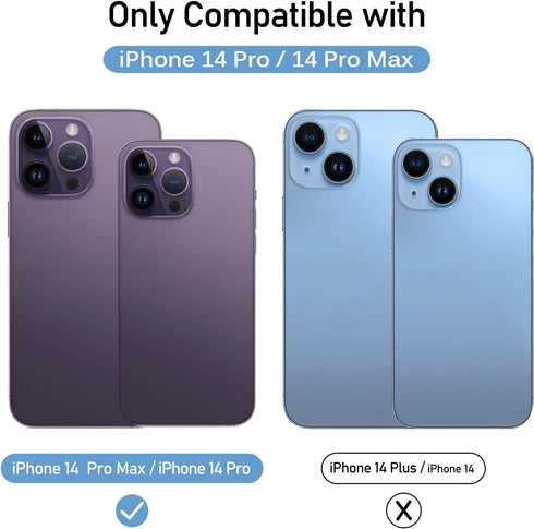 ivoler 4-Pack Camera Lens Protector for iPhone 14 Pro Max, iPhone 15 Pro Max 6.7'', iPhone 15 Pro,iPhone 14 Pro 6.1'' Tempered Glass Camera lens Screen Protector Camera Cover Case Friendly
