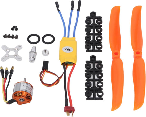 1400KV 30A 8060 Set Acouto Brushless Motor & ESC with Propeller for RC Airplane Quadcopter - Complete Installation Kit