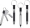 Outus 4 Pieces Mini Stylus Pen with Keyring Loop, 3-in-1 Accessory Bullet Capacitive Keychain Stylus Tablet Pen