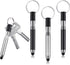 Outus 4 Pieces Mini Stylus Pen with Keyring Loop, 3-in-1 Accessory Bullet Capacitive Keychain Stylus Tablet Pen