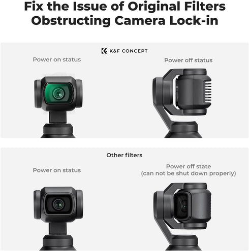 K&F Concept Magnetic Black Diffusion 1/8 Filter for DJI Osmo Pocket 3 Create Combo, Multi-coated Mist Dreamy Cinematic