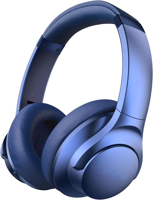 Replacement Ear Pads for Anker Soundcore Life Q20 Headphones, Comfortable Memory Foam & Protein Leather (Blue)