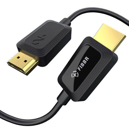 FIBBR 8K HDMI Fiber Optic Cable 6ft, 48Gbps HDMI 2.1 Cable/AOC Support