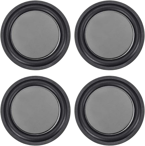 uxcell 4Pcs 2.5" 67mm Bass Speaker Passive Radiator Rubber Vibration Plate for Subwoofer Repair