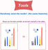 iPad Mini 1/2 Screen Replacement, Touchscreen Digitizer (White) with Home Button, Full Repair Kit