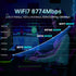 WiFi 7 BE200 M.2 Kit WiFi Card for Desktop Gaming PC (BE8800), Tri-Band BT5.4 Adapter with 10DBi High-Speed Antennas