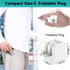 12W USB Wall Charger with Foldable Plug, 3-Pack 2.4A Dual-Port Power Adapter Compatible with iPad, iPhone, Samsung
