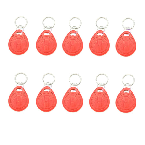 SEIWEI 10pcs Plastic 125KHZ Rewritable Writable ID Cards Keyfobs RFID Copy Key Tags
