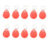 SEIWEI 10pcs Plastic 125KHZ Rewritable Writable ID Cards Keyfobs RFID Copy Key Tags