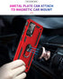 for Samsung A52 Case - Galaxy A52 Military-Grade Ring Holder Kickstand Shockproof Cover with HD Protector