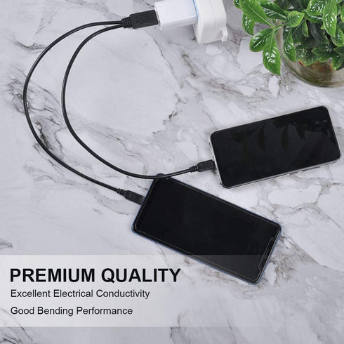 UCEC Dual Micro USB Splitter Cable: Charge 2 Micro USB Devices Simultaneously from 1 USB Port (1 pack)